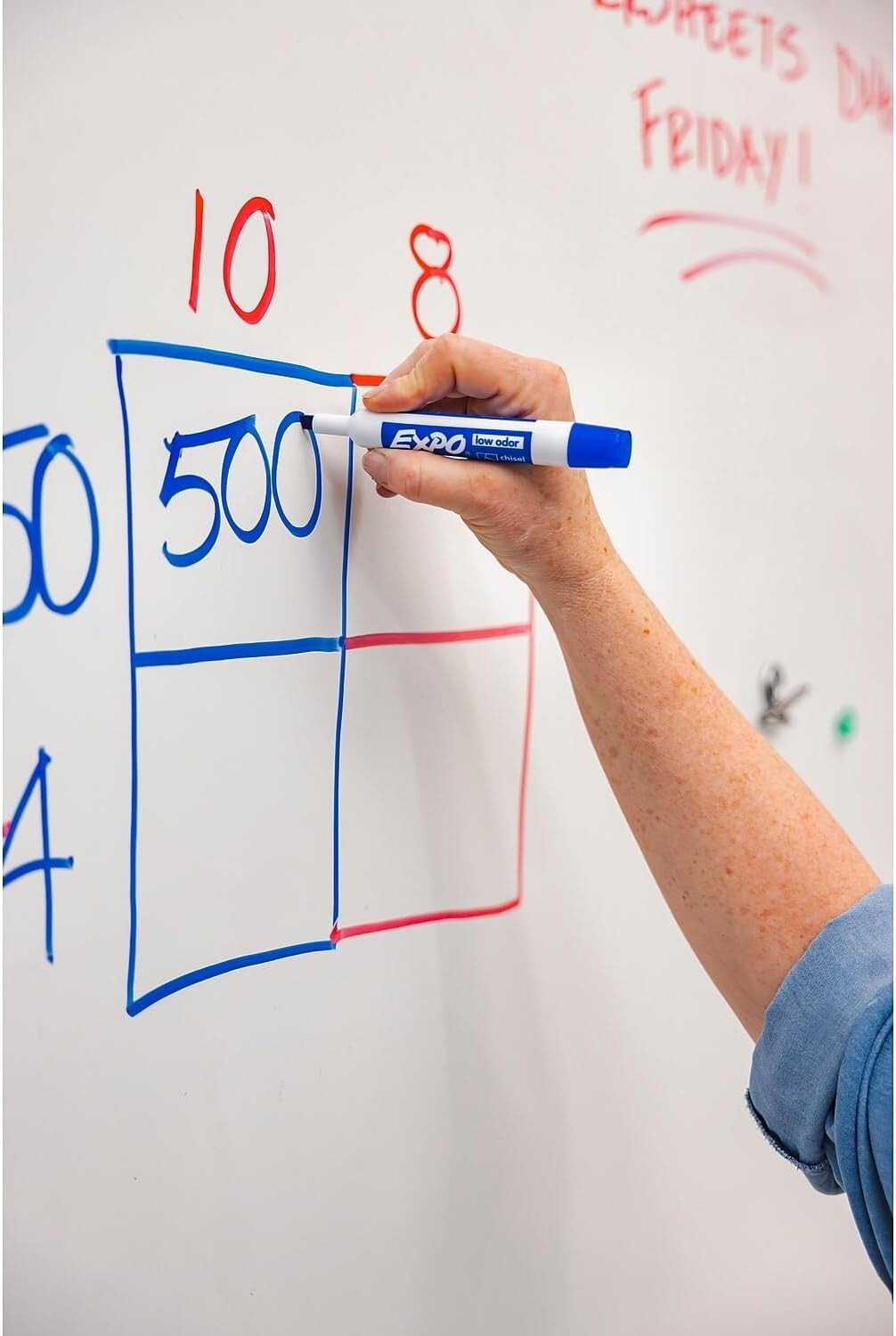 NEW 12 EXPO Chisel Tip Dry Erase Markers – BLUE 80003