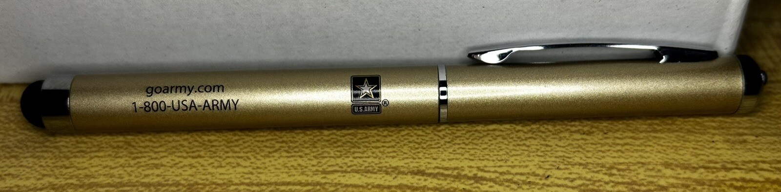 Brand New – United States Army Stylus Pen – With Lights – Box Of 50