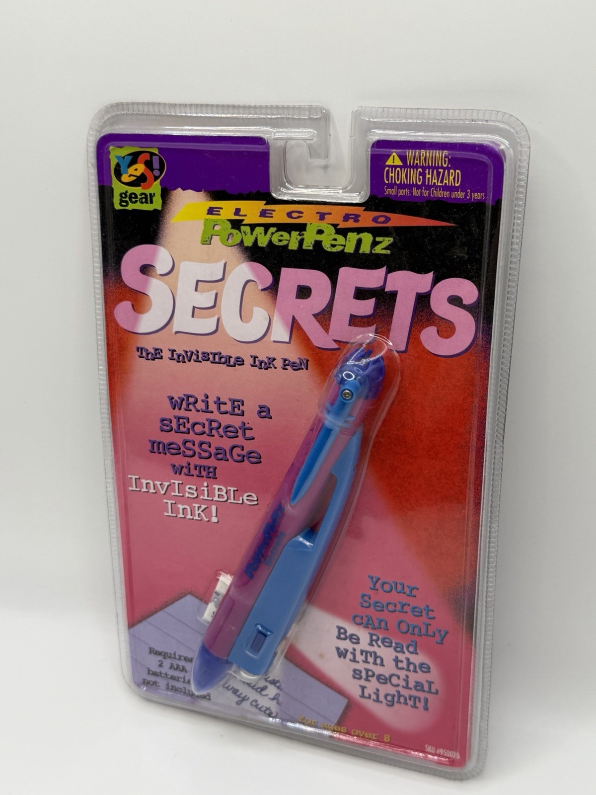 Electro Powerpenz Pen Secrets 1995 Yes Gear Blue Purple Pink Vintage Rare New