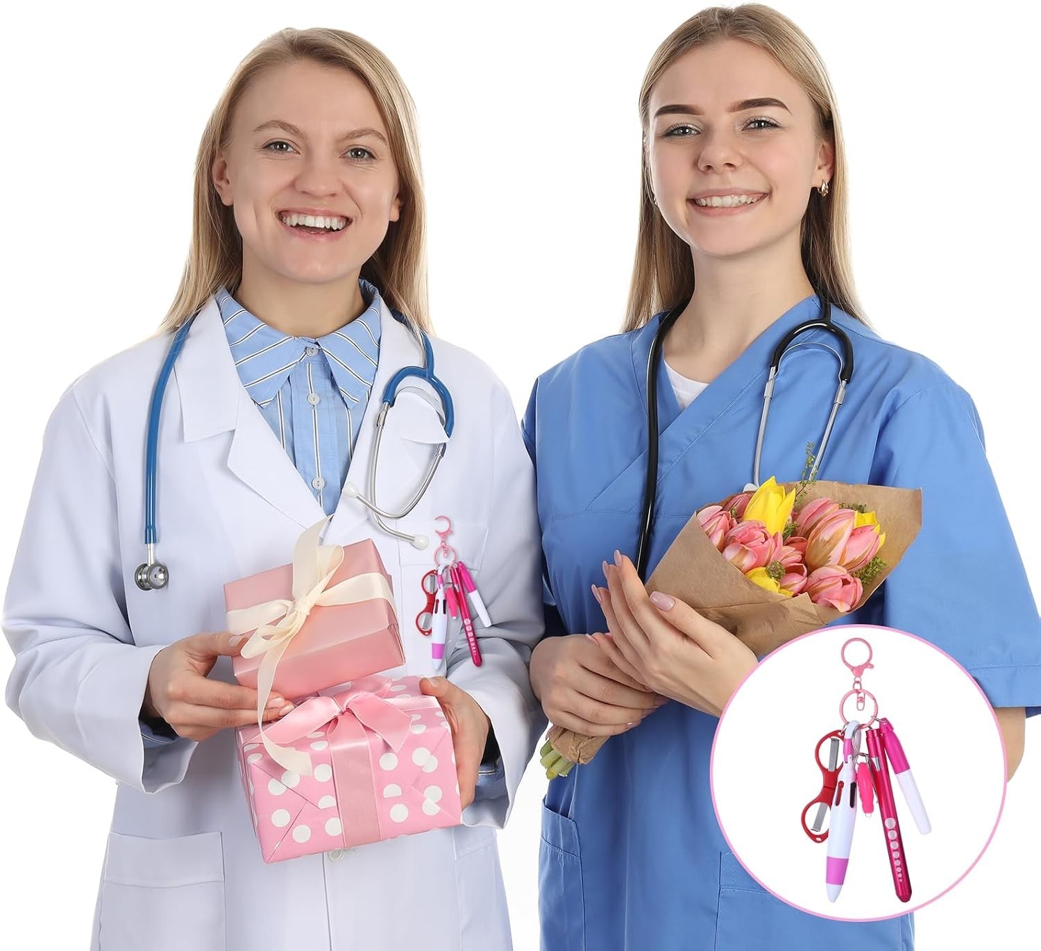 Durable 6-in-1 Nurse Pen Set with Scissors & LED Light – Perfect Gift for Nurses