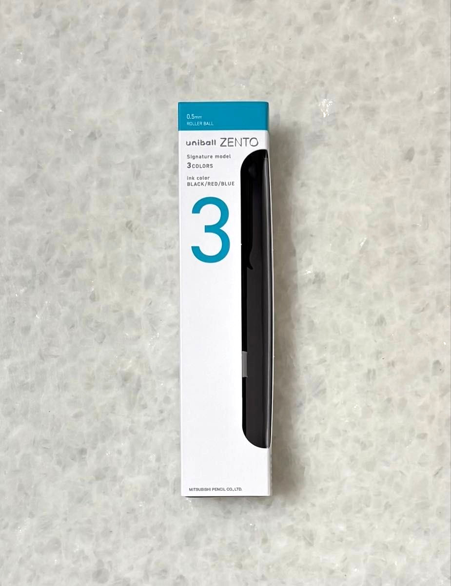 uniball ZENTO Signature Model 3 Color Ballpoint Pen 0.5mm M-Black Black/Red/Blue