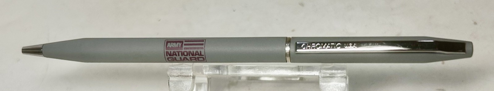 1986 Ritepoint CHROMATIC Deluxe Salesman Sample CR-7006 ARMY NATIONAL GUARD Pen