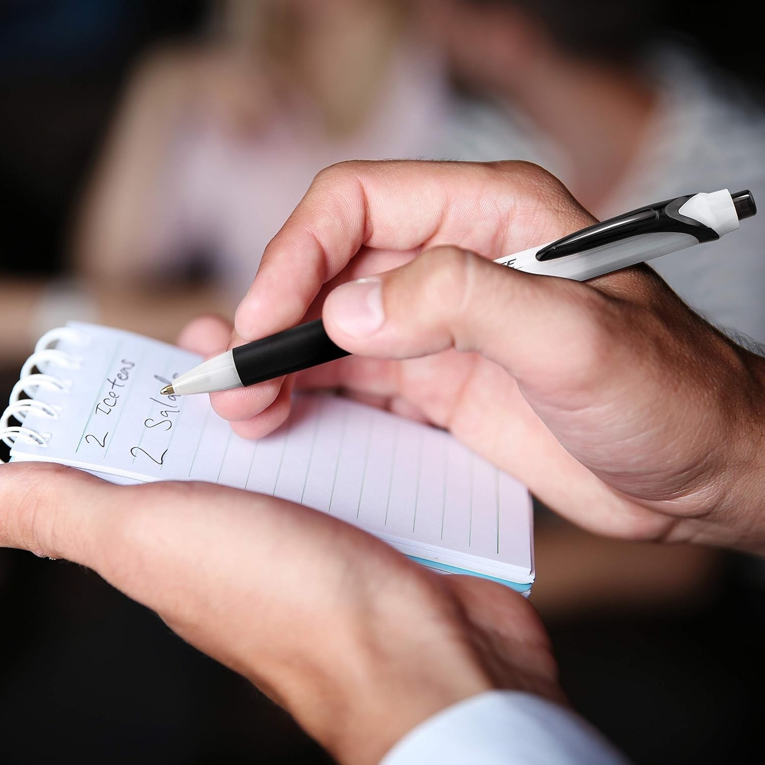 14 Assorted Ink GlideWrite Pens, Retractable & Comfortable Grip for All Ages