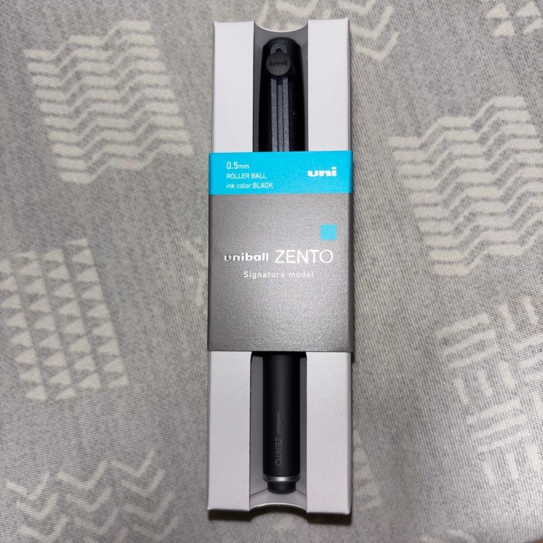 Mitsubishi Uni-ball ZENTO Black 0.5mm Signature Model Roller Ball Pen New Japan