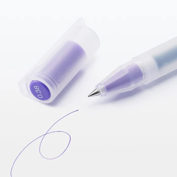 Muji Gel Ink Ballpoint Cap Pen 10 Color Set