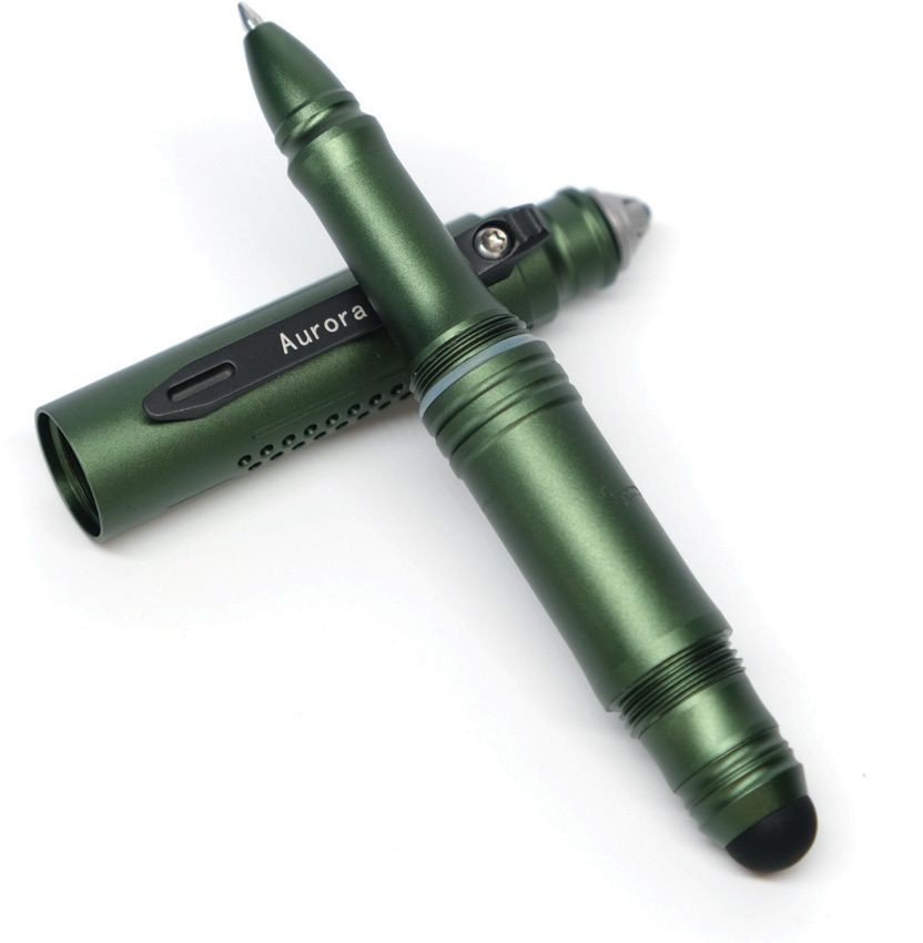 Ketuo Aurora Multi Function Pen Green Writes Black Streamlined Stores Hex Bits