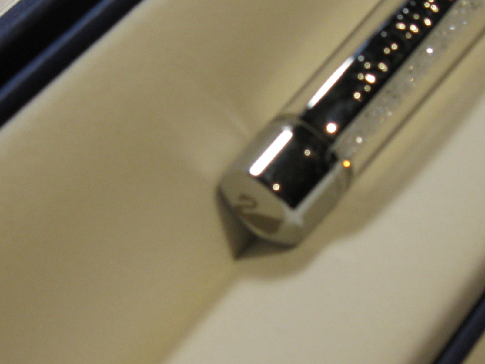 New Swarovski Black / Chrome Crystals Crystalline Ball Point Pen In Boxes
