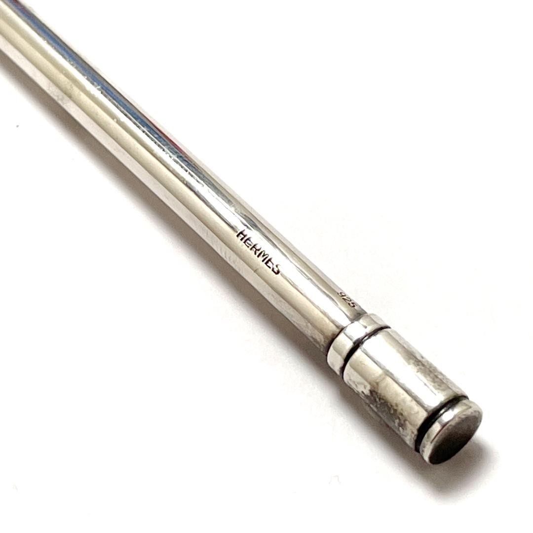 Hermes Agenda Ballpoint Pen 925 Sterling Silver Pre-Owned Luxury Writing