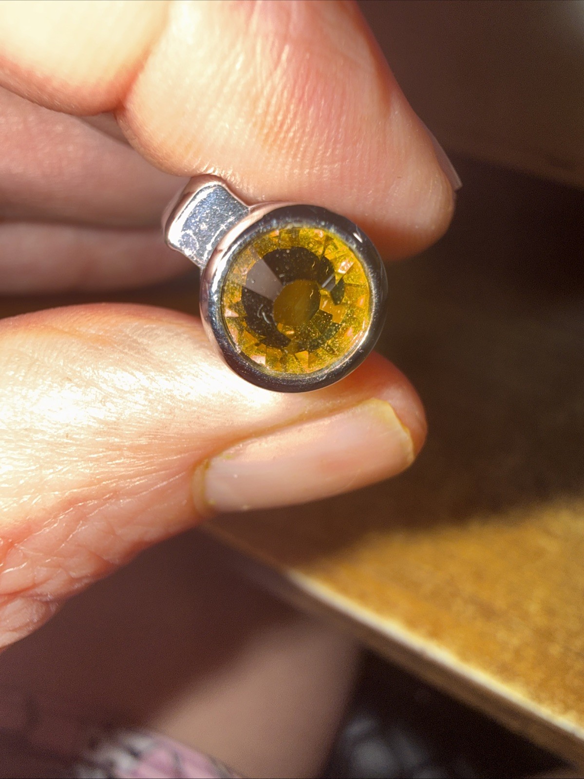 PenGems Pen with Gem – Yellow w/ crystals NO BOX