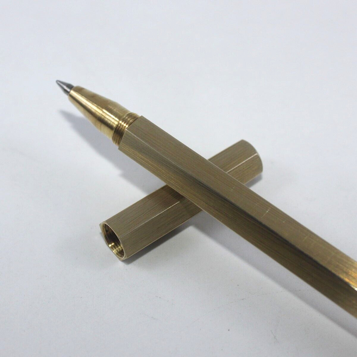Solid Brass Ball Point Pen Business Pen Collectible Ballpoint Pen