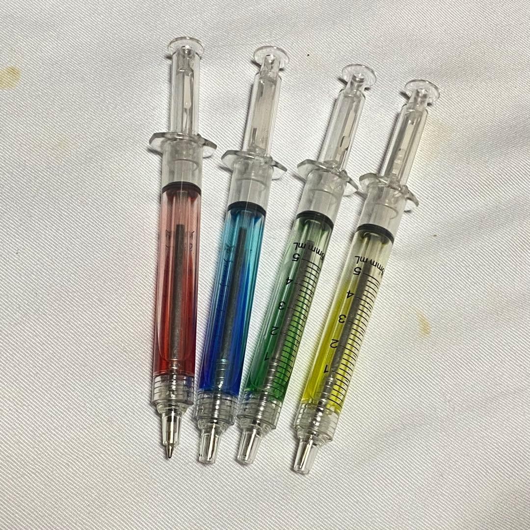 10pcs syringe ballpoint pen mechanical pencil cosplay toy syringe cosplay #dc23e