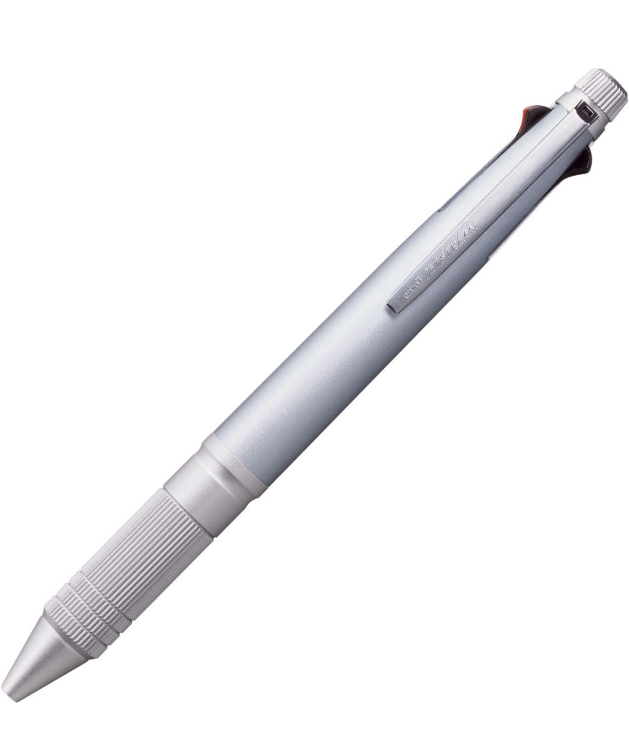 Jetstream 4&1 Metal Iced Silver Ballpoint Pen (Black Red Blue Green) And Pen 0.5
