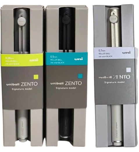 MITSUBISHI PENCIL uniball ZENTO Signature Model Gold Silver Black Stone Limited