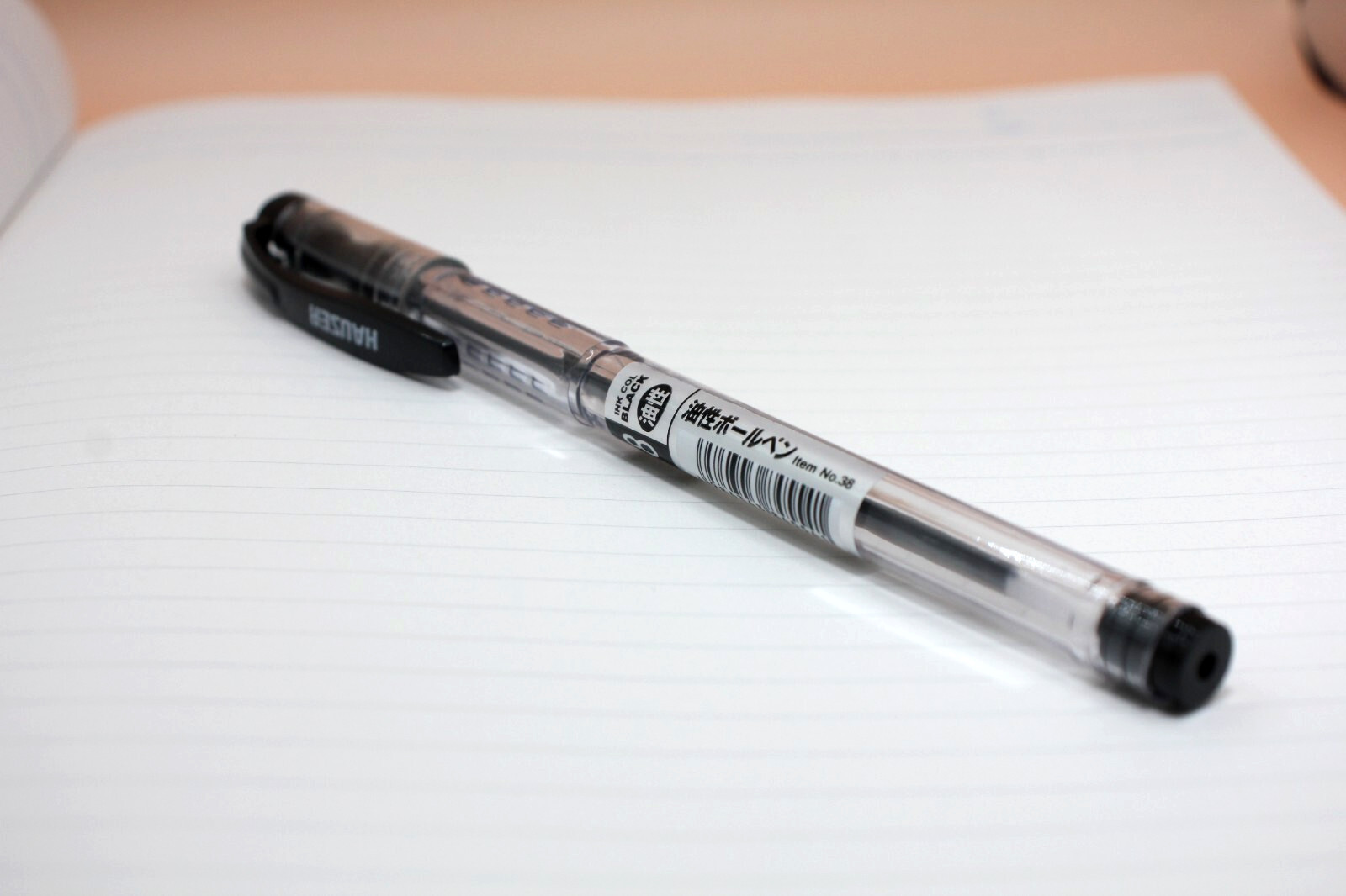 DAISO Black Ballpoint Pen 0.8mm 10Pieces Set of 3 Cap Type Oil-based ink Japan