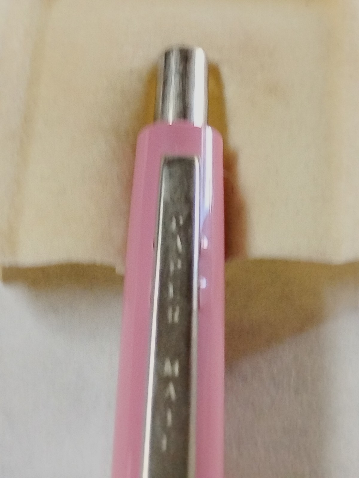 Vintage Paper Mate Vintage Double Heart Pink Ballpoint Pen #F4