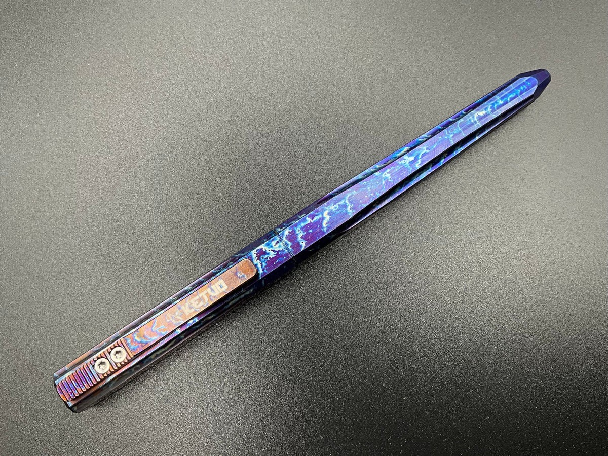 NEW Ketuo Arch Bolt Action Pen TC4 Titanium Lightning Strike EDC Extra Refill