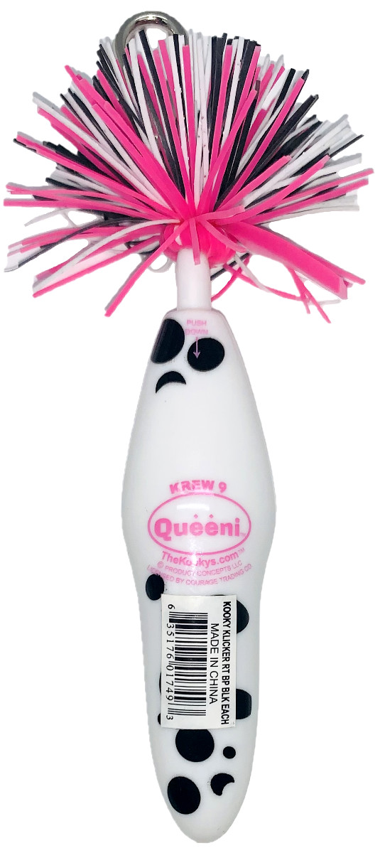 The Kooky Klicker Pen Krew 9 Ball Point Novelty Kid Party Pen Gift White Queeni