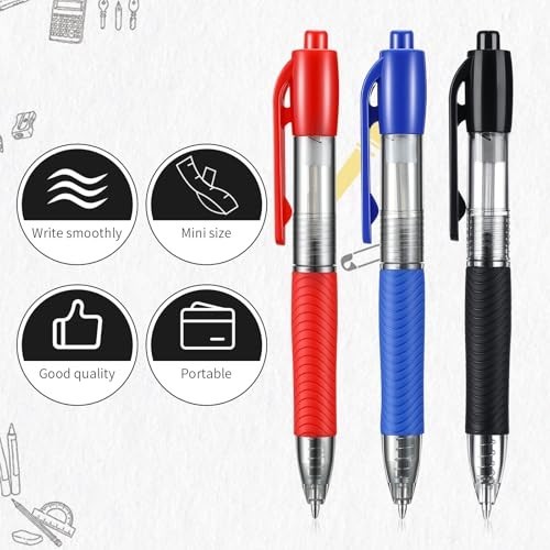Mini Ballpoint Pens 1.0mm Pocket Size Ink Pens for Office School Classroom Gifts