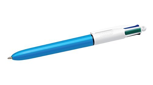BIC 4 Colours Ballpoint Pens Pack of 12 Red Blue Green Black Writing Tools