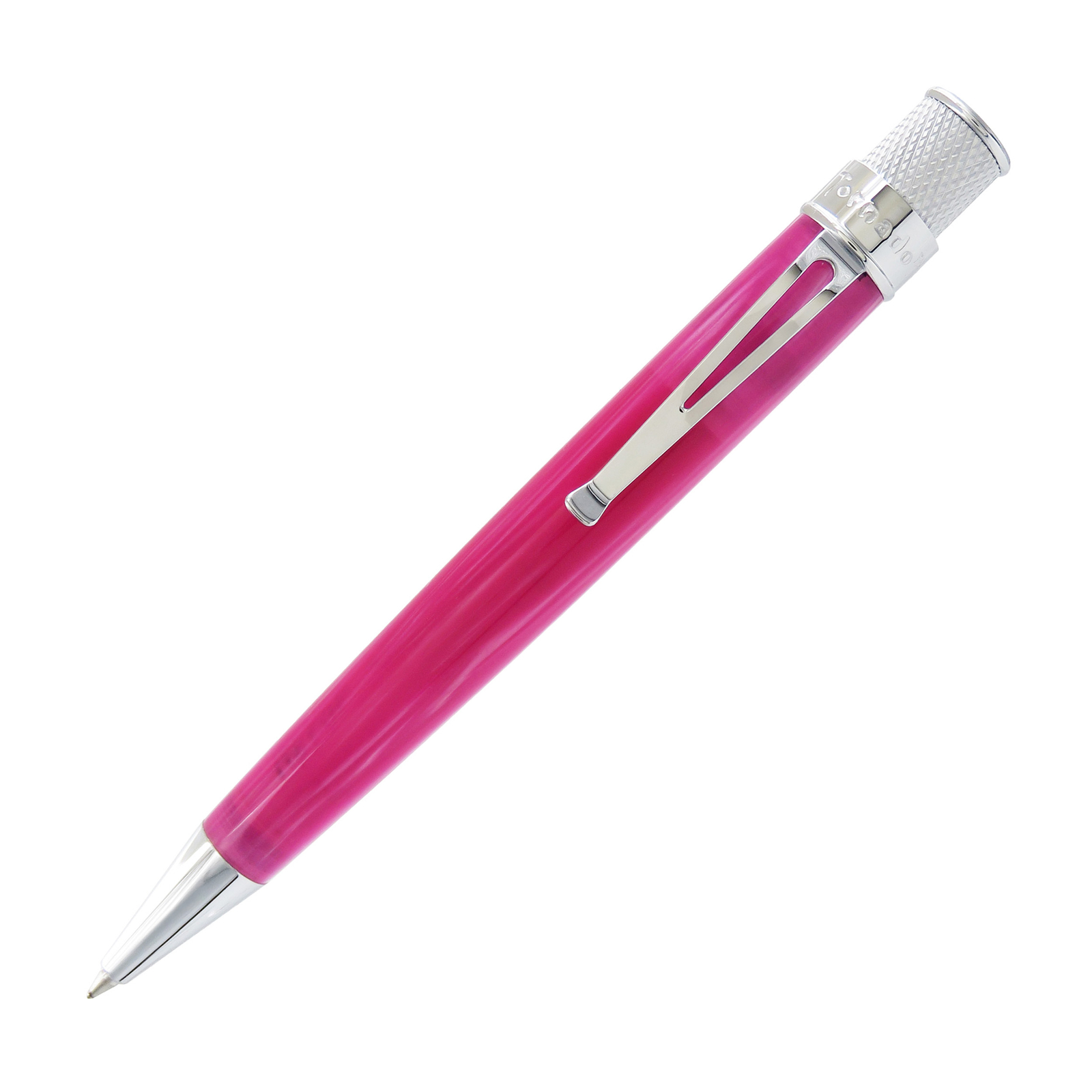 Retro 51 Vault Tornado Acrylic Rollerball Pen in Pink Cotton Candy – NEW