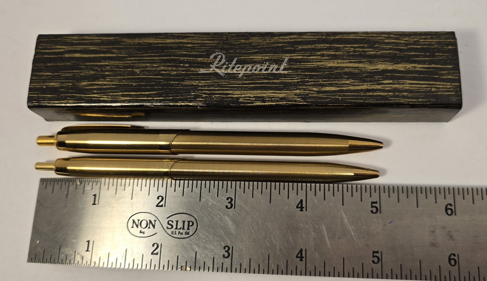 Vintage Ritepoint Gold Pen Set