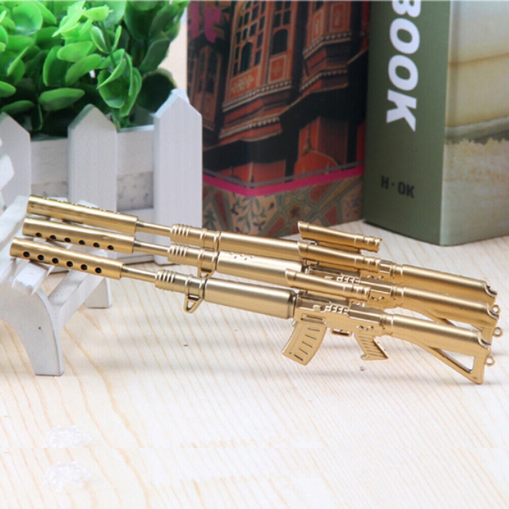 1Pc Rifle Shape Ballpoint Pen Black Ink Stationery Ball Point Novelty Pen NEW!