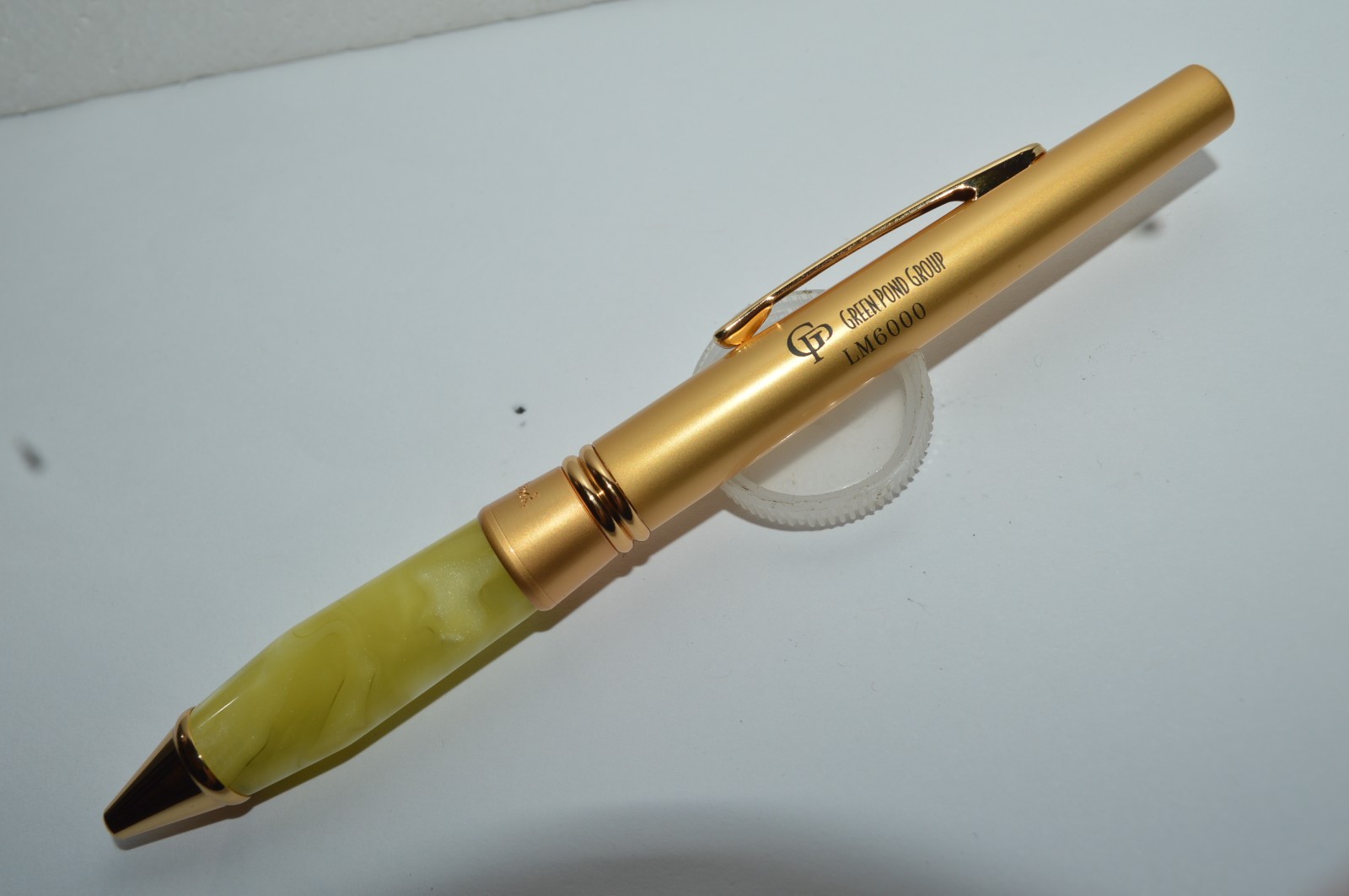 BETTONI LM6000 Ballpoint Gel Pen Green Pond Group Salesman’s Sample New Old SToc