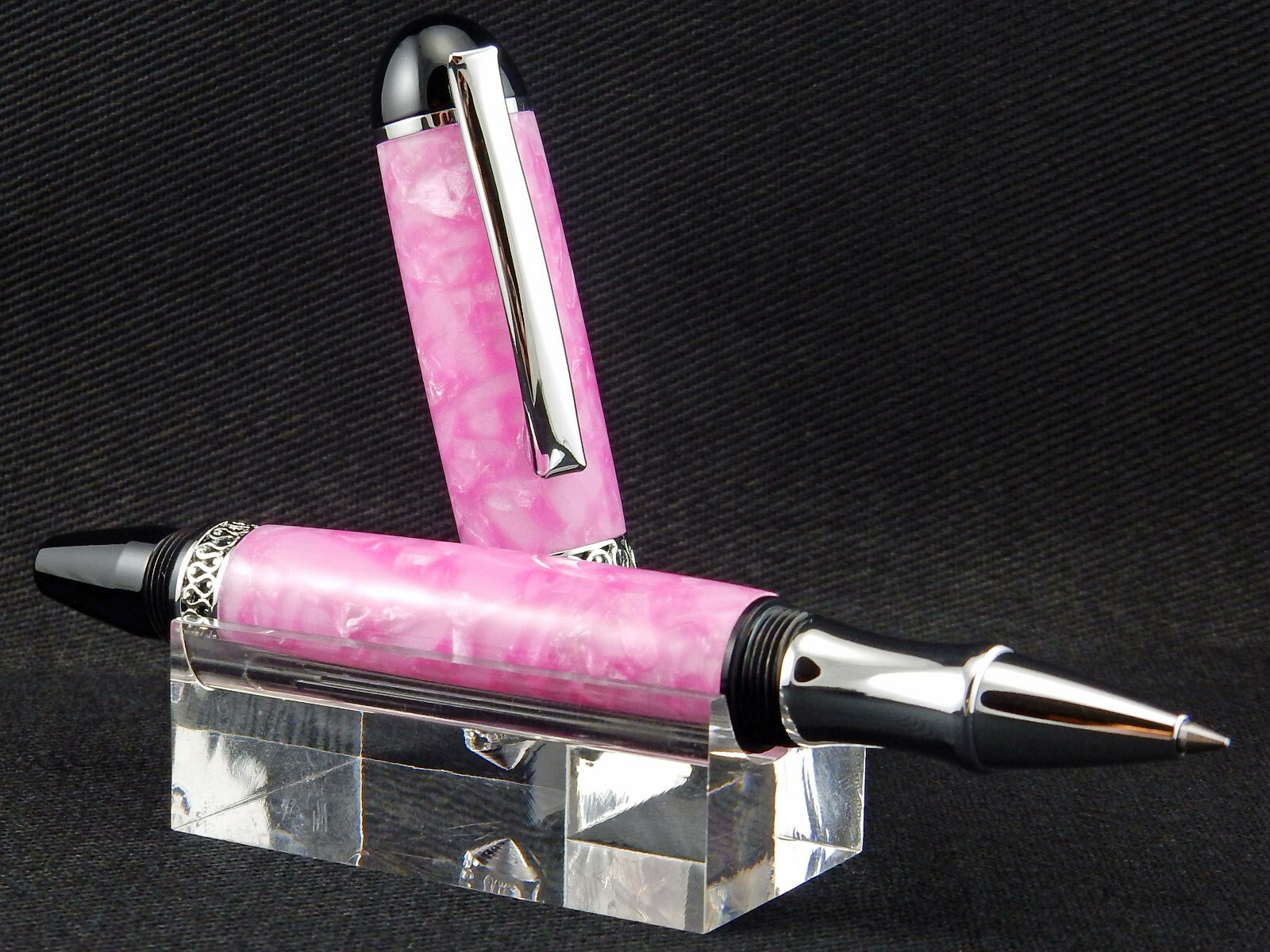 Apollo Infiniti Rollerball Pen in Crushed Hot Pink, Schneider or Schmidt Refill