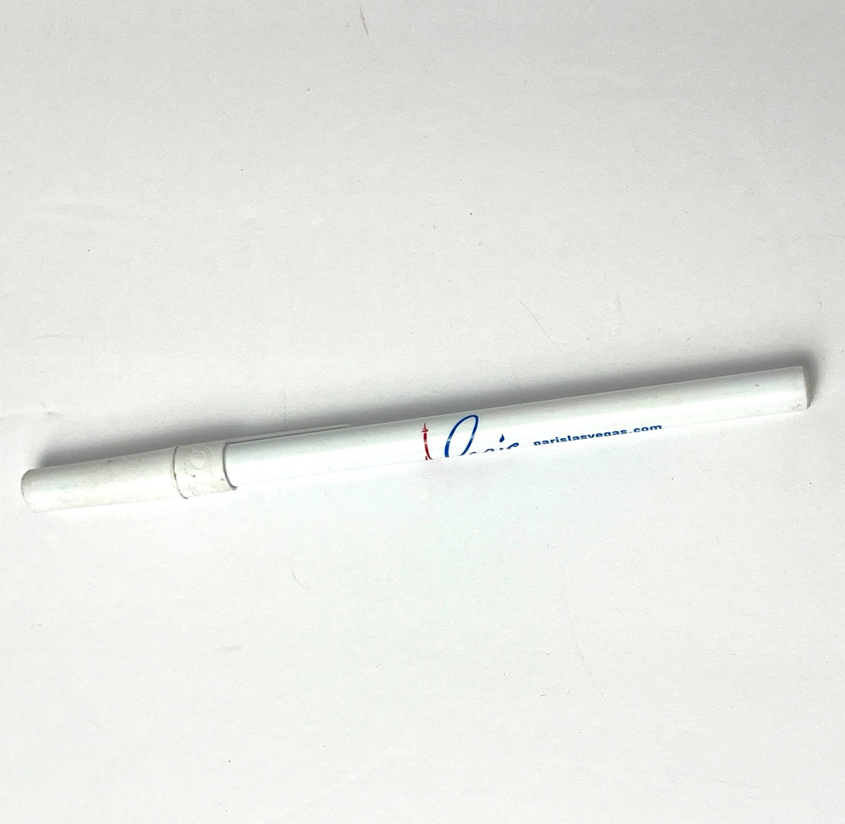 Las Vegas Paris Hotel Bic Ballpoint Stick Pen Cap White Black Ink Advertisement