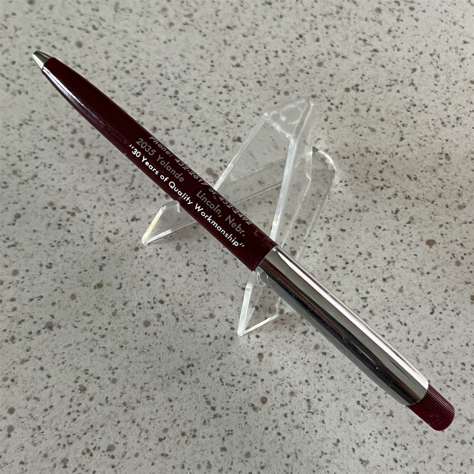 Pete’s Body Shop Lincoln Nebraska Vintage Ballpoint Pen #20123