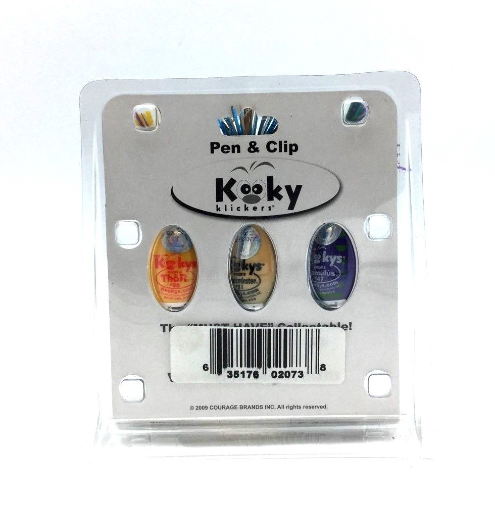 KOOKY KLICKERS 3pk KREW 8 Thor Buckminster Romulus GIFT PENS PARTY PEN Stock Pac