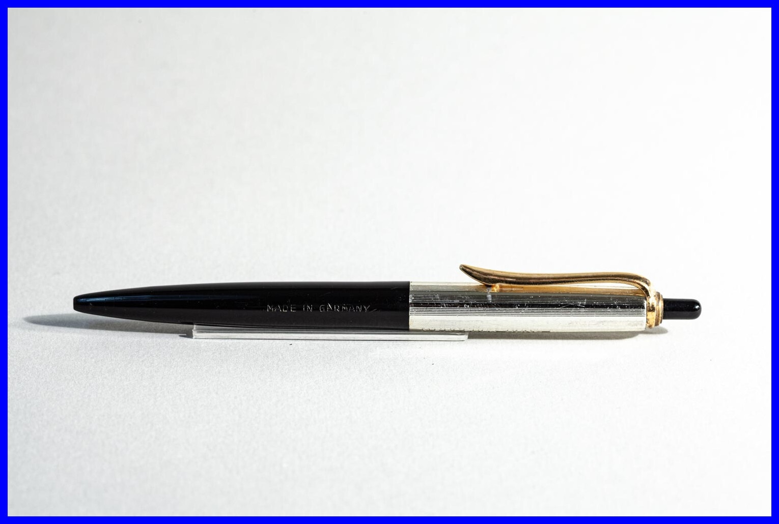 1950s Vintage Ballpoint Pen In Black & Silver With ‘MERCEDES BENZ’ Engraving