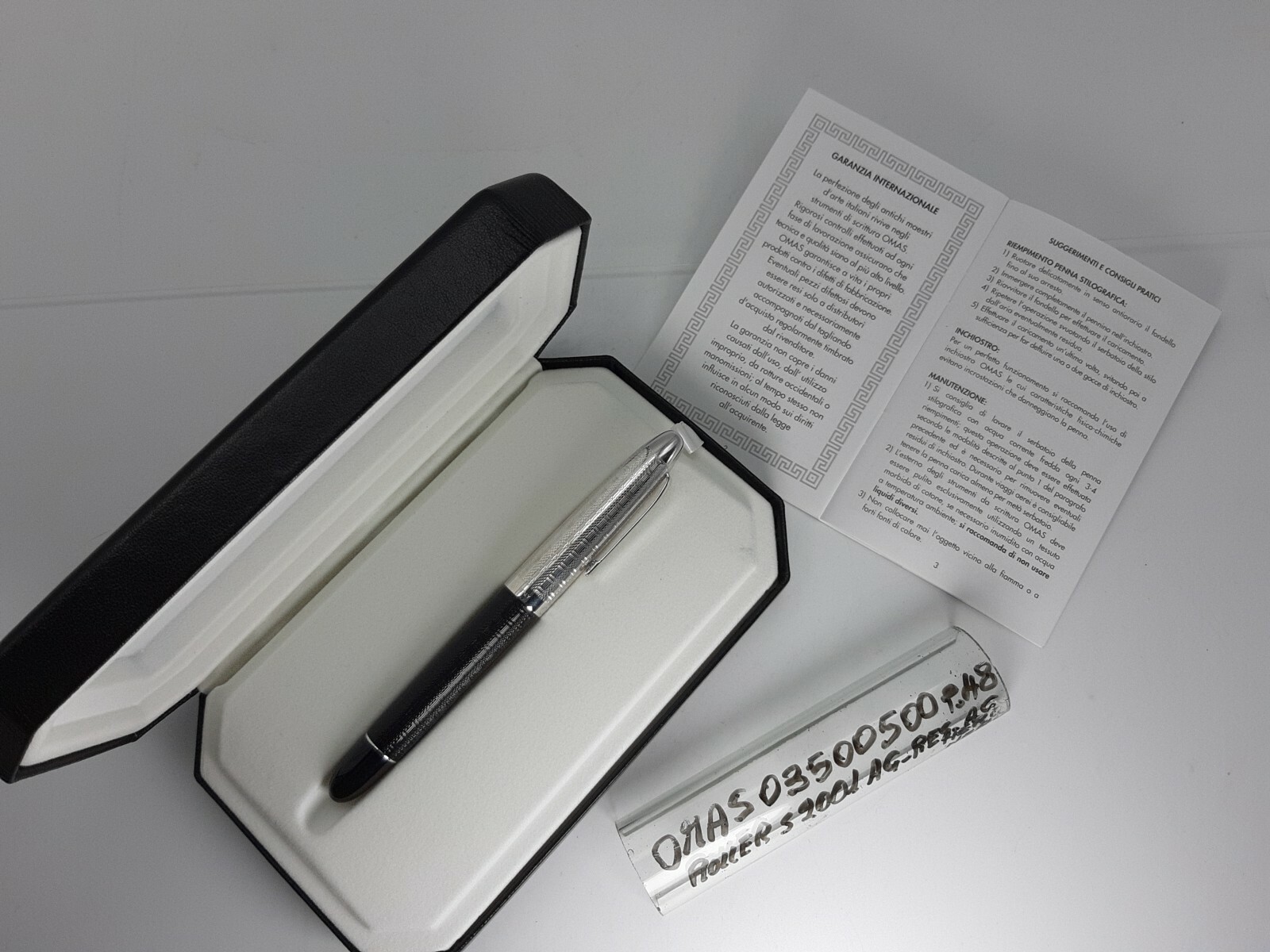 Roller Pen-Medium-Collection S2001-The Guilloche-AG.925/Resin-03 500500-6-Grandma