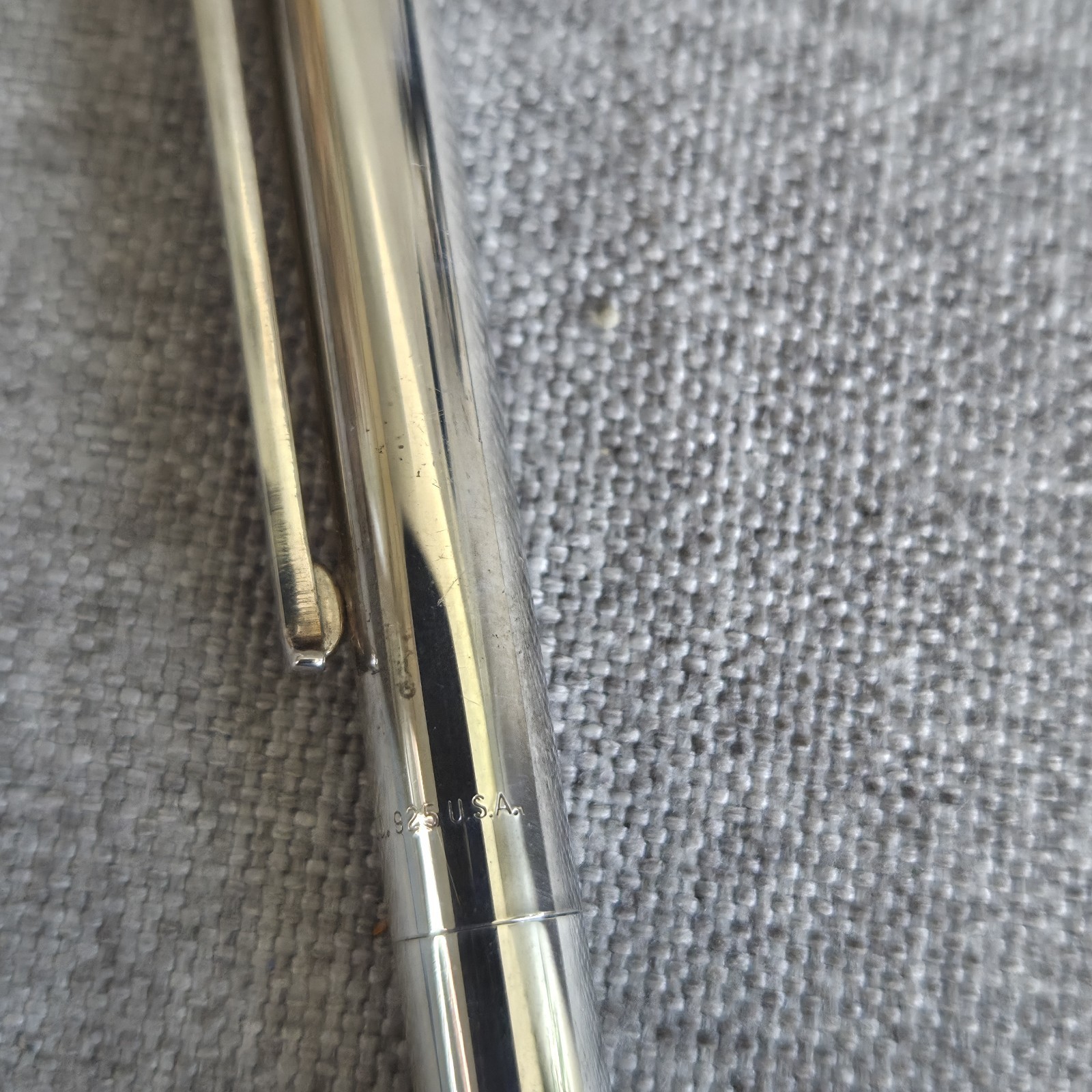 Vintage Tiffany & Co Sterling Silver Ballpoint Pen 925 USA T Clip Inscribed