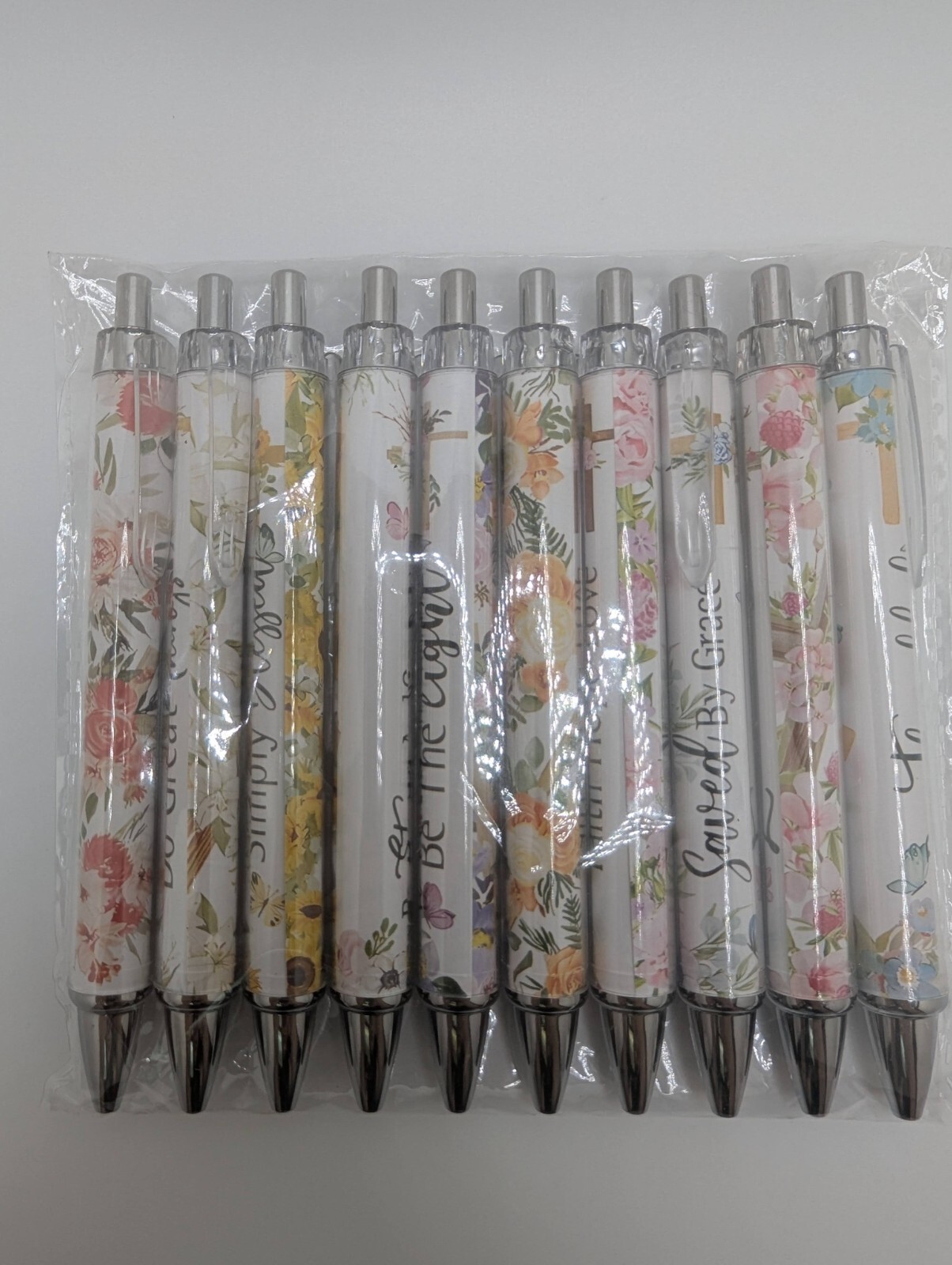 10 Pcs Christian Pens For Women Religious Ink Pens