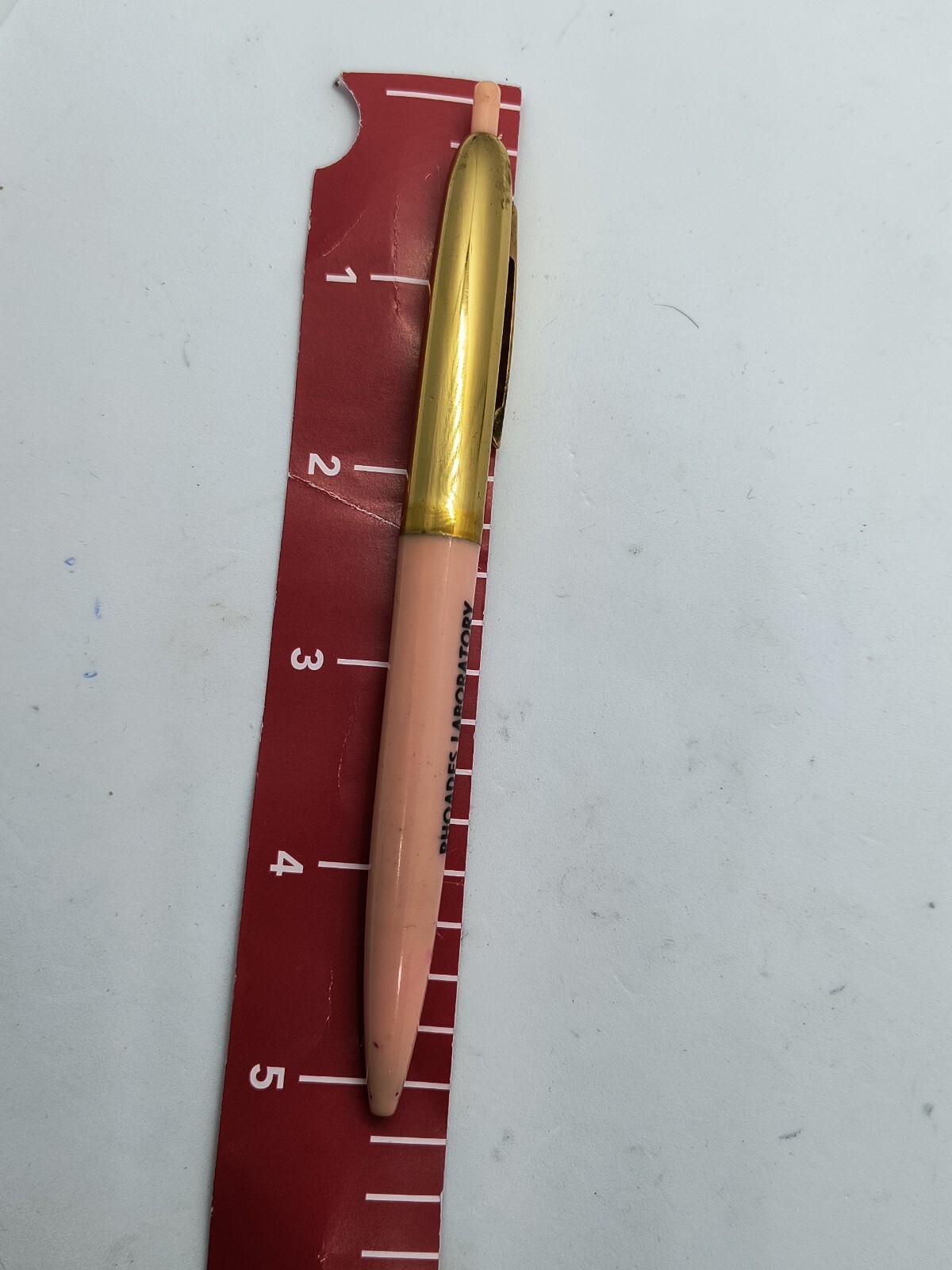 Vintage Best Rite 1950’s Ballpoint Pen Pink With Gold Cap, Rare. Ink Dry.