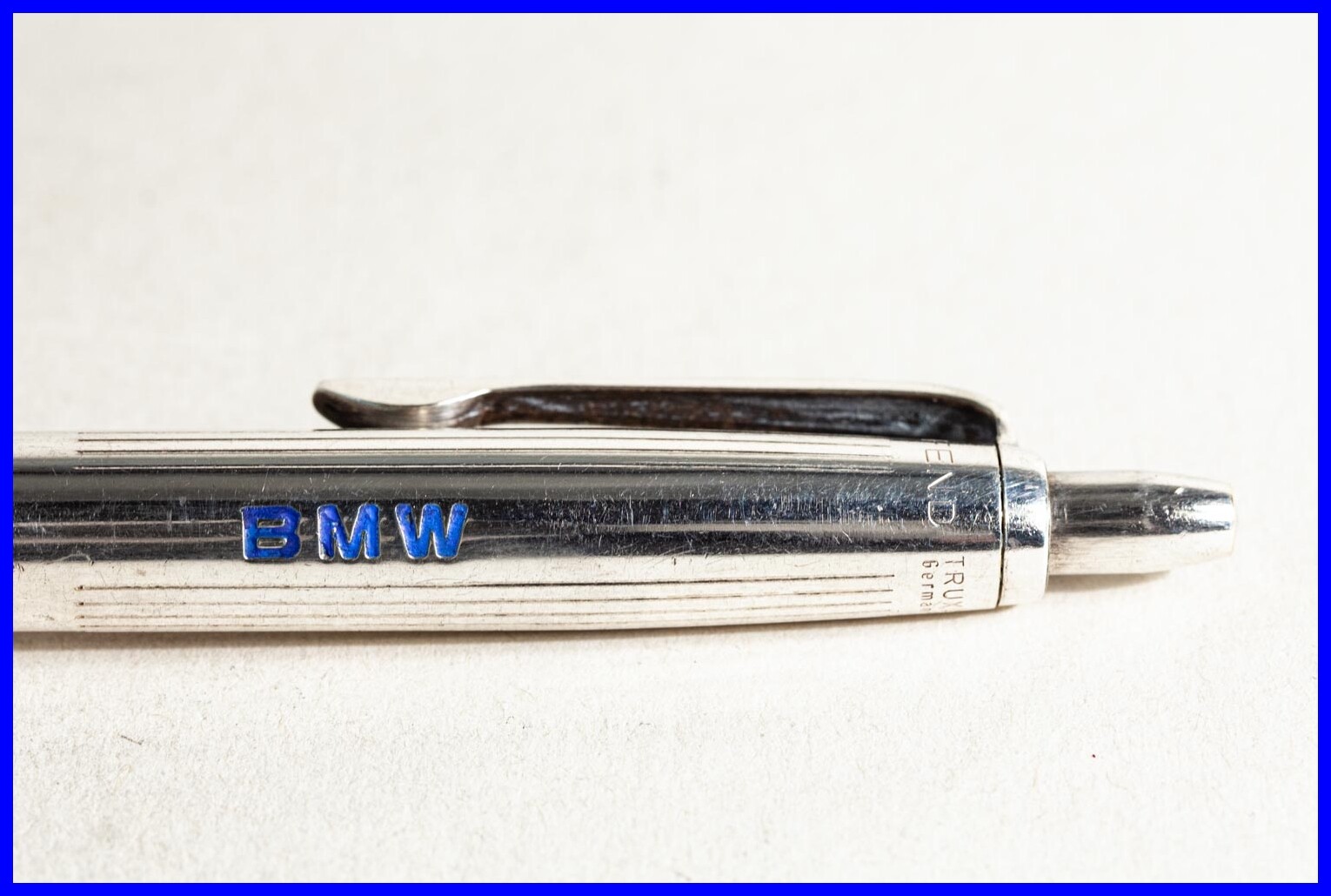 BMW German Mid Century Design FEND TRUXA SILVER PLATED Ballpoint Pen 1960’s made