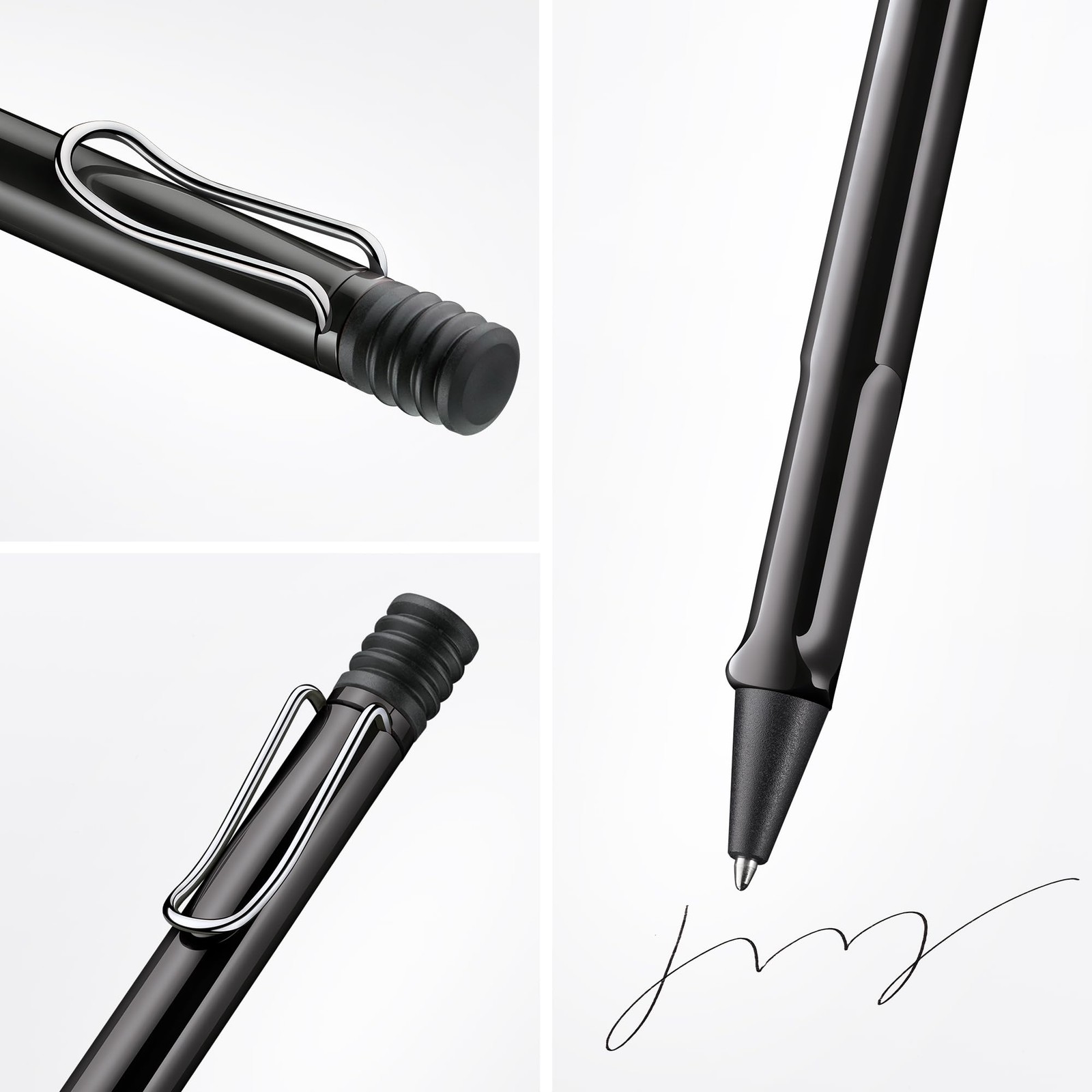 Lamy Chrome Clip Black Writing Instrument ABS Plastic Office Pen Pack of 1
