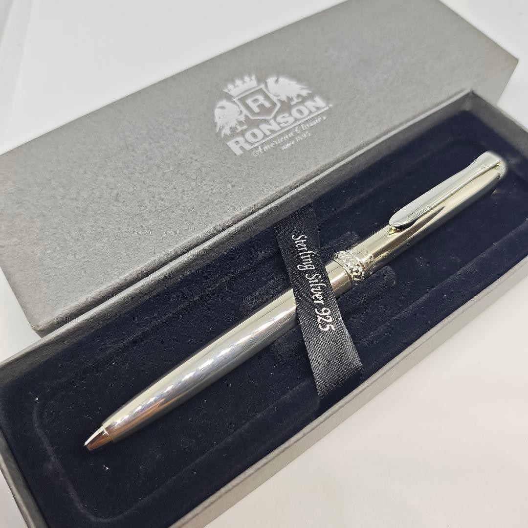 RONSON Silver 925 Sterling Silver Ballpoint Pen