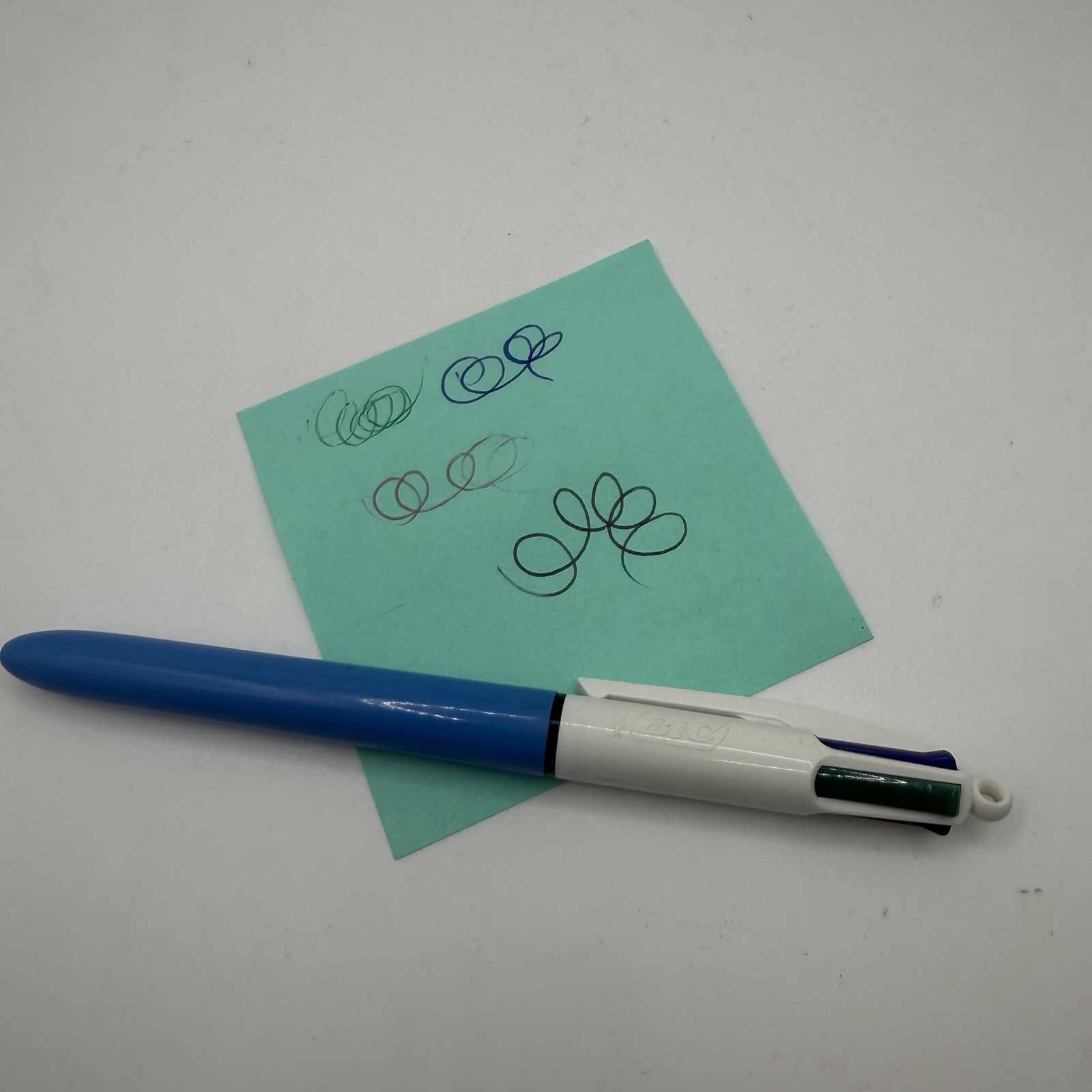 Vintage BIC Multi Color Pen Made in France Click Ballpoint Green Red Blue Black