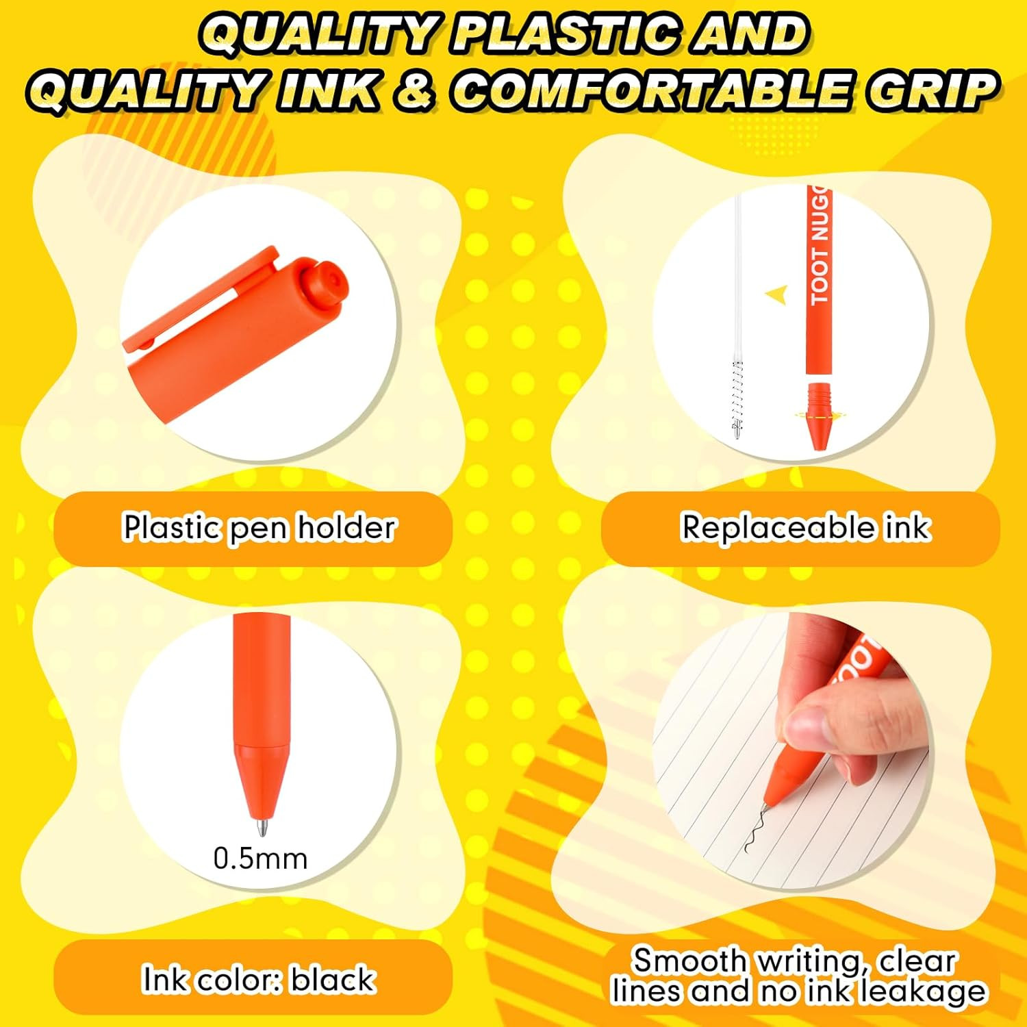 10 Pcs Funny Pens for Adults Fun Ballpoint Pens Bulk with Sayings Novelty Quo…