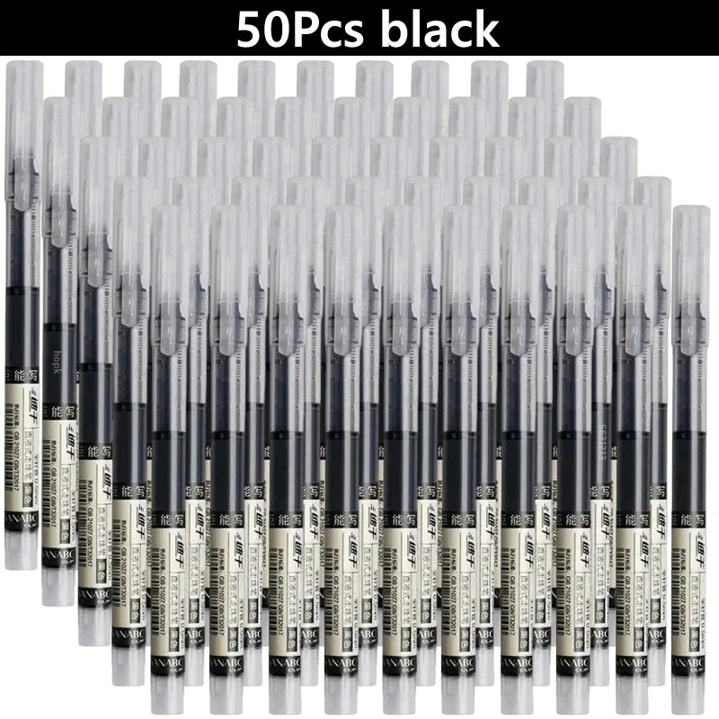 0.5mm Gel Pens Fine Point Black Blue Ink Smooth Writing Office School Supplies
