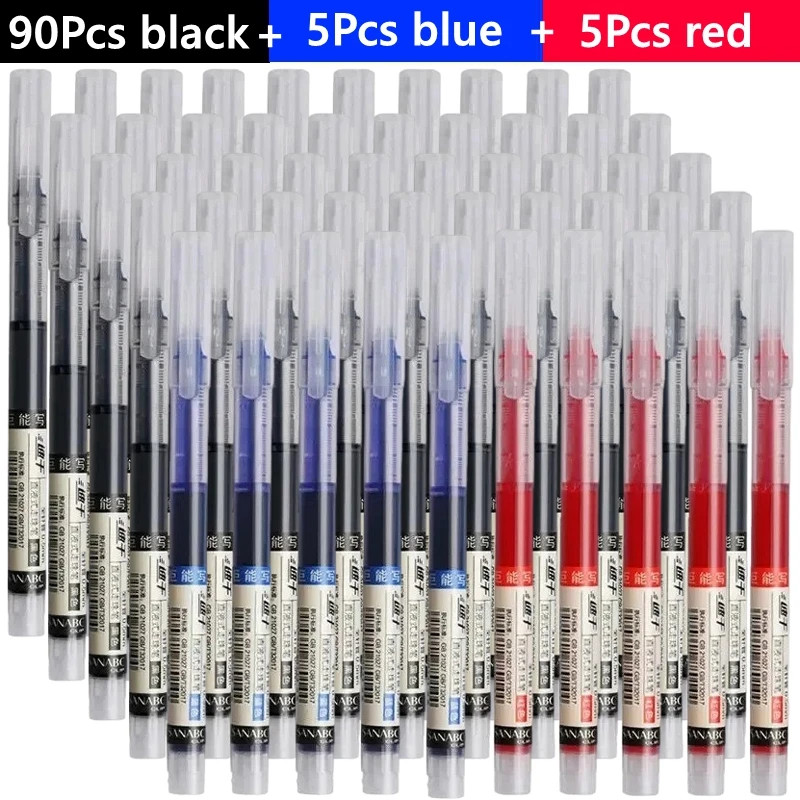 0.5mm Gel Pens Fine Point Black Blue Ink Smooth Writing Office School Supplies