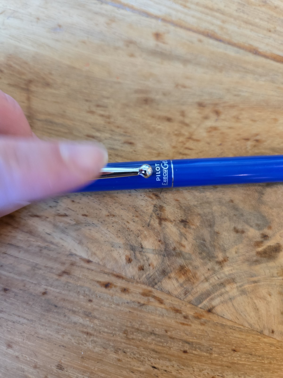 Vintage Unique Rare Pilot Execu Gel Rollerball Blue Pen Black Ink Execugel
