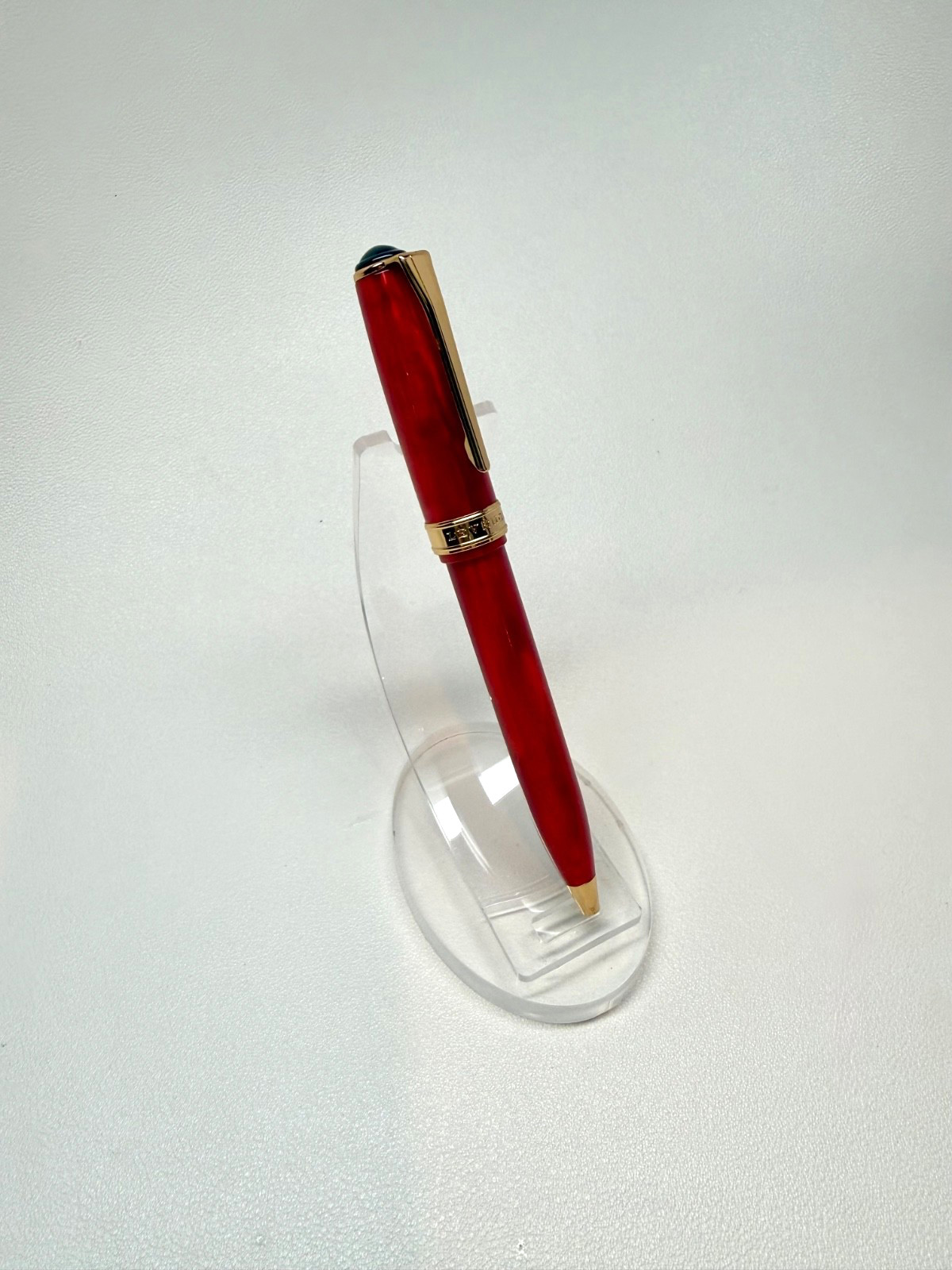 Levenger True Writer Bordeaux Red Ballpoint Pen Gold Trim NEW Levenger Refills