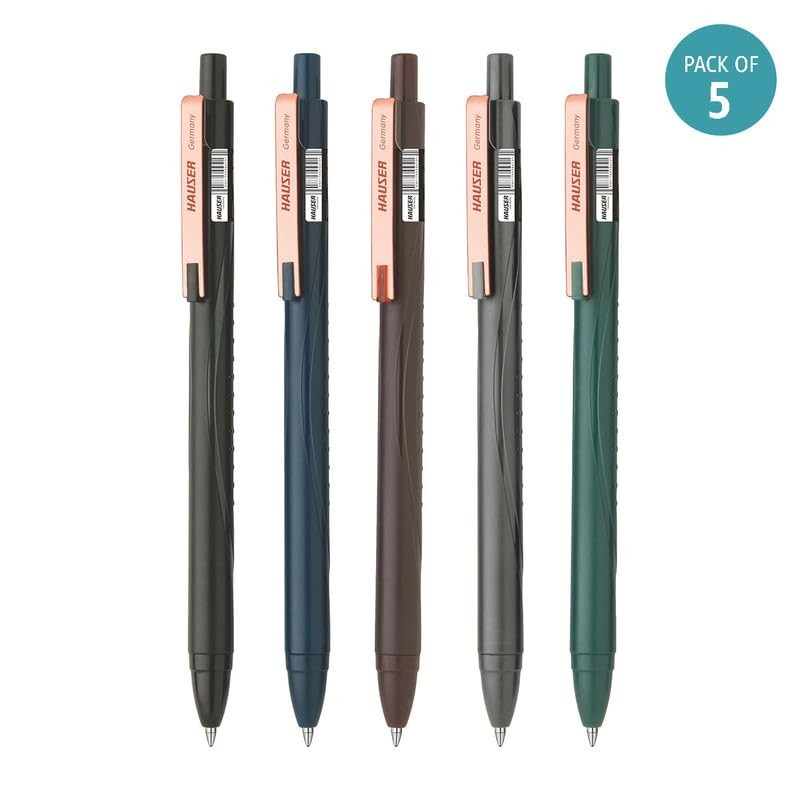 Hauser Germany Enzo Medium Tip Ball Pen With Copper Color Pocket Clip With FS
