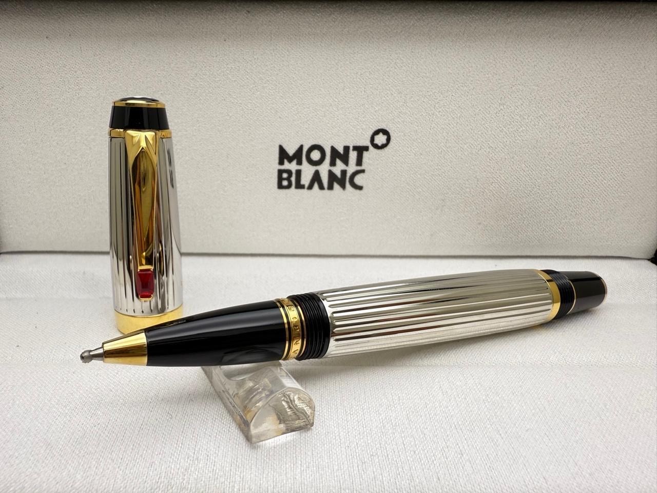 Fantastic Montblanc Special Edition Boheme Black + Gold + Silver RollerBall Pen
