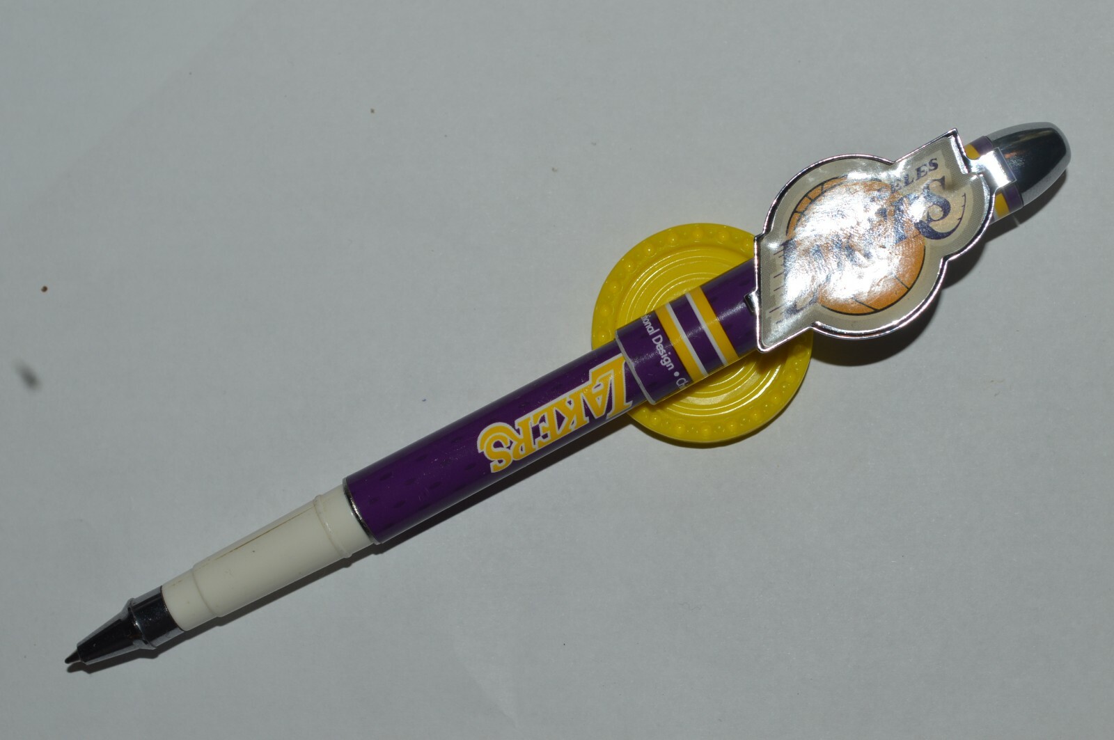 LOS ANGELES LAKERS Ballpoint Pen National Design Purple Used Very Good