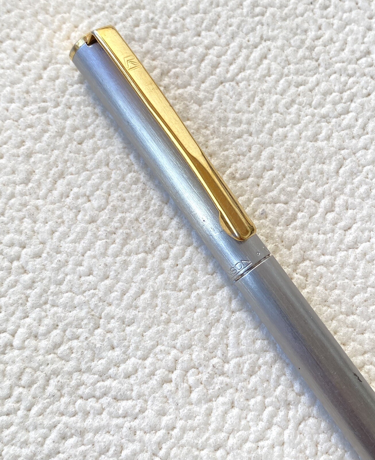Vintage Ronson Pen Ballpoint Pencil Made in germany Silver Color Need ink