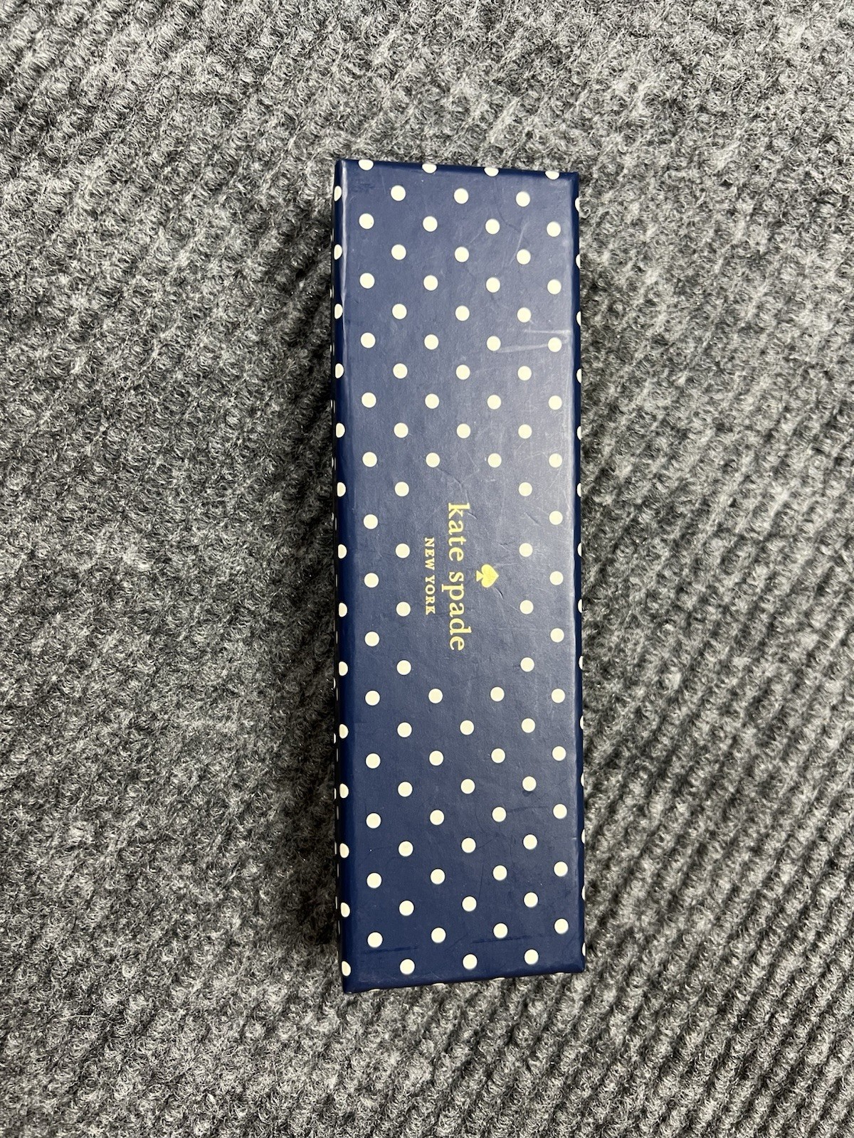 Kate Spade New York To-Do List Ball Point Pen Navy Blue White Polka Dot (NIB)